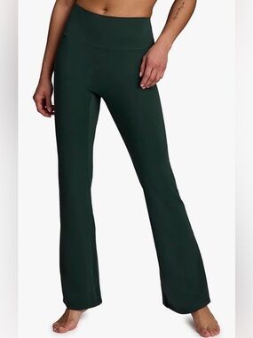 Reebok, sage, High-Waist, Flare Leggings, no pockets, size XL